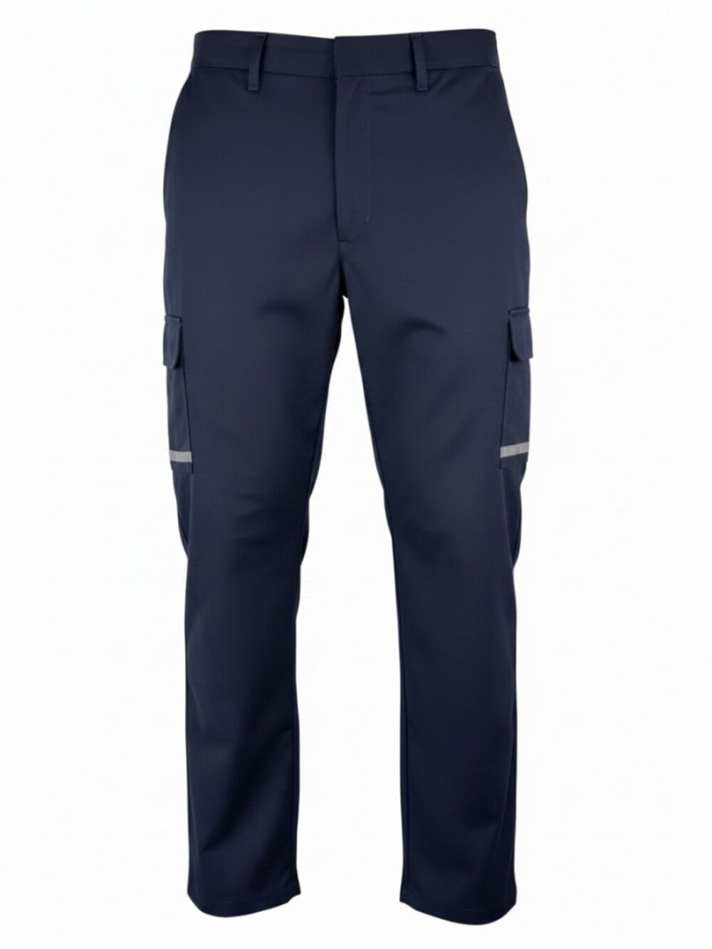 Stan Herman Uniform Pants Men Blue Reflective Strip Safety Workwear NEW